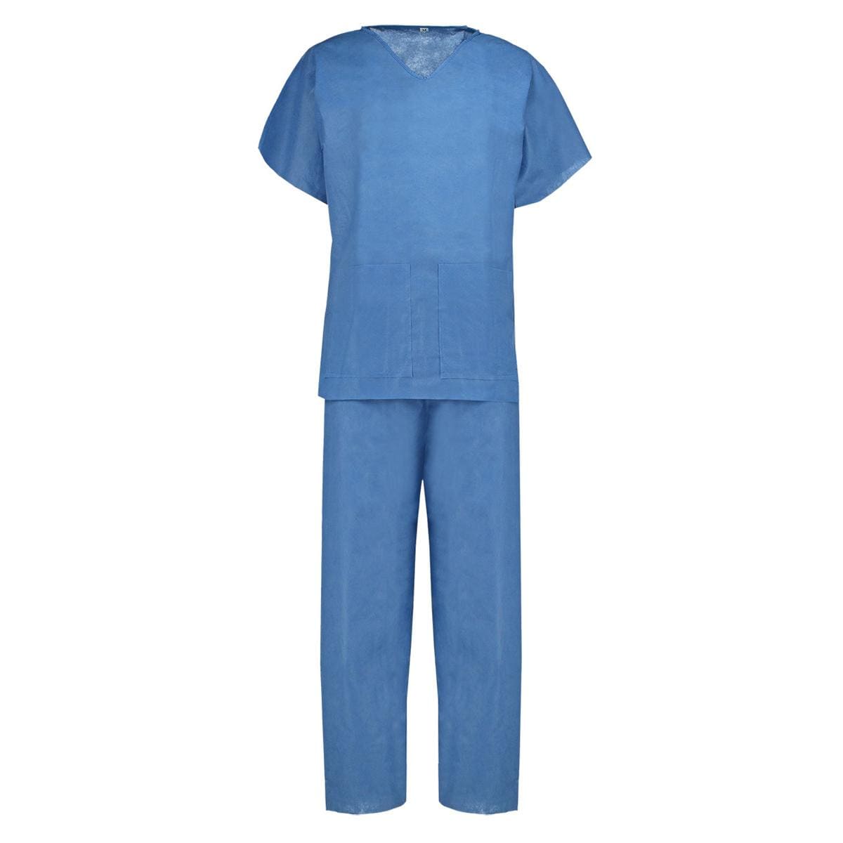 PIJAMA QUIRÓFANO CUELLO PICO AZUL T XL - MEDLINE