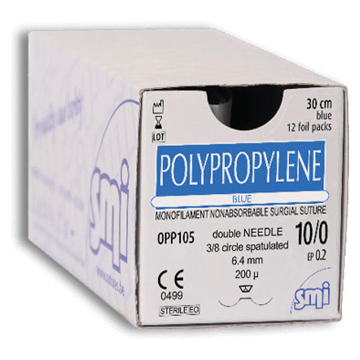 POLYPROP DBL AG ESPAT REC 16,15MM 9/0 20CM 12U SMI