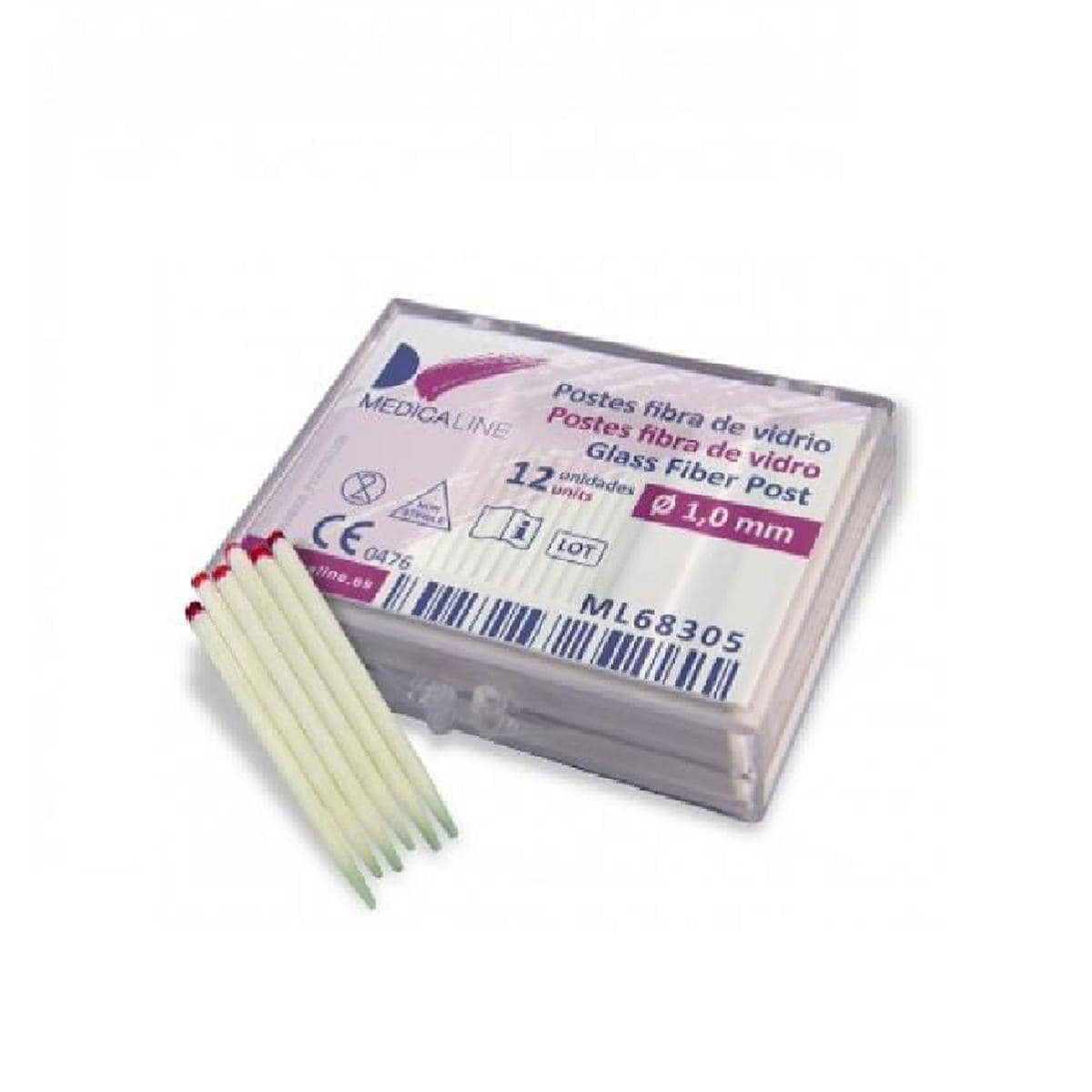 POSTES FIBRA VIDRIO GLASS 1,2 MM. 12 U - MEDICALINE