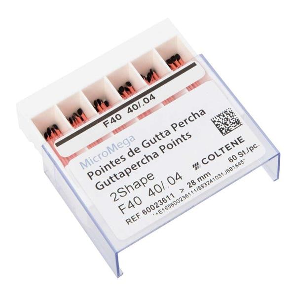 PUNTA GUTAPERCHA 2SHAPE TS2 25/06 60U - MICROMEGA