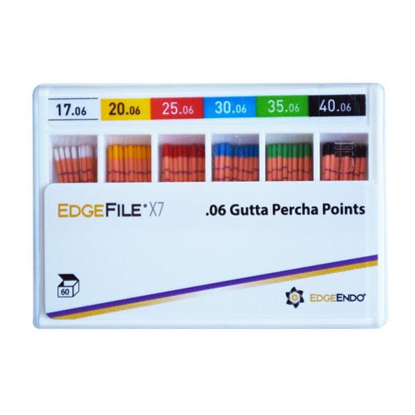 PUNTA GUTTAPERCHA EDGE X7 17.06 60U - EDGEENDO