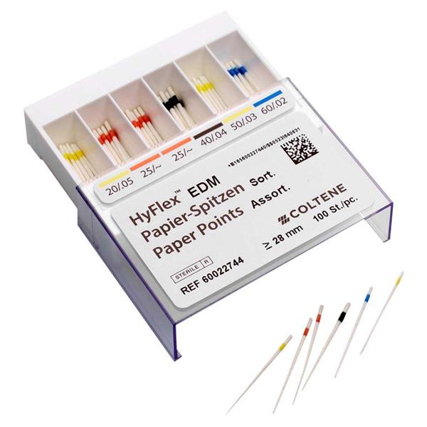 PUNTA PAPEL HYFLEX EDM SURT 20/.05-60/.02 100U - COLTENE