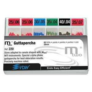 GUTTA PERCHA MTWO CONICIDAD 06 N25 60U - VDW