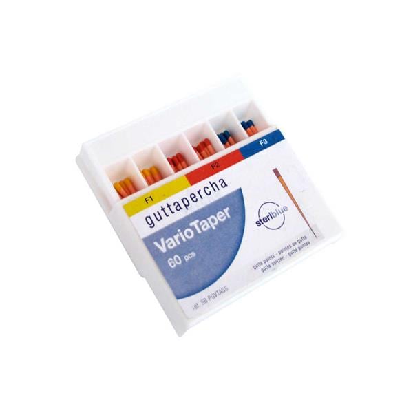 PUNTAS GUTTA VARIO TAPER 60 UNS F1 - STERIBLUE