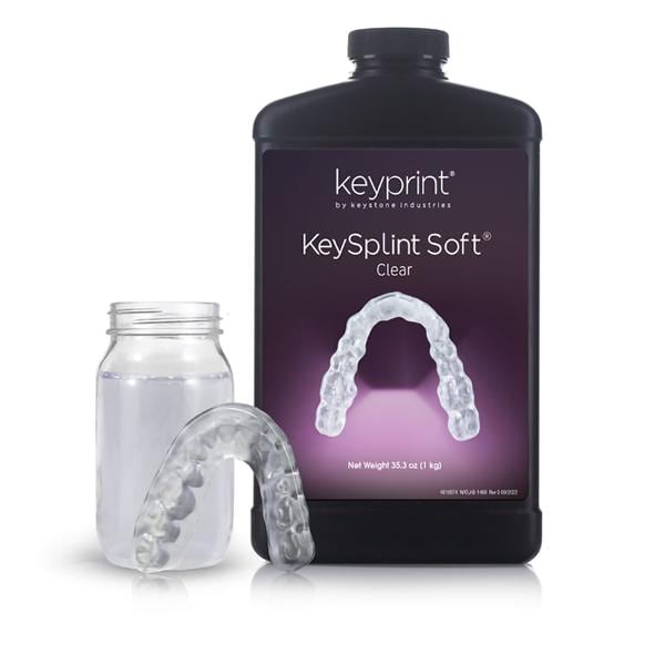 RESINA 3D KEYSPLINT SOFTCLEAR TRANSLUCIDA 1KG - KEYSTONE