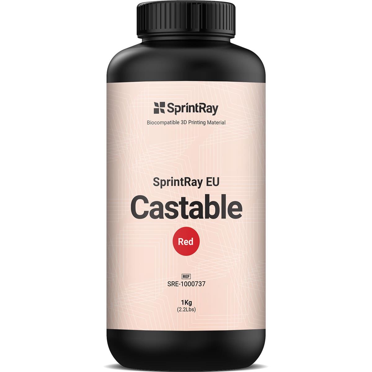 RESINA 3D CASTABLE RED 1KG - SPRINTRAY