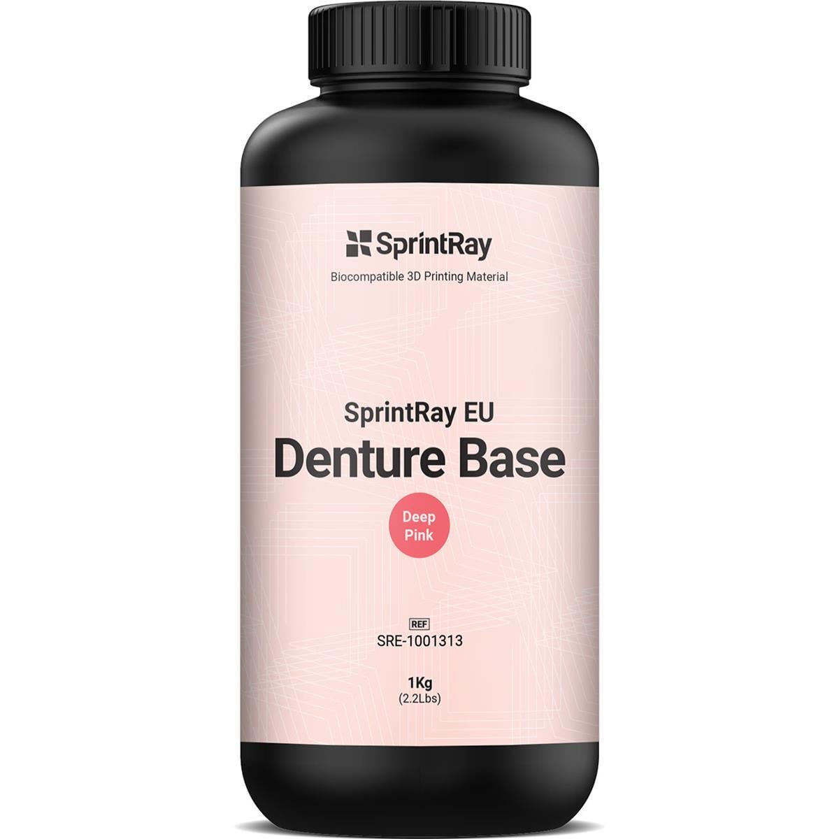 RESINA 3D DENTURE BASE DEEP PINK 1KG - SPRINTRAY