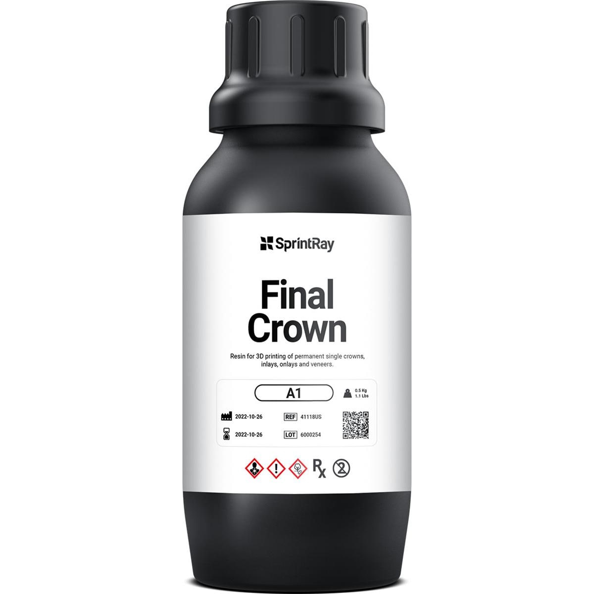 RESINA 3D FINAL CROWN C2 500G - SPRINTRAY