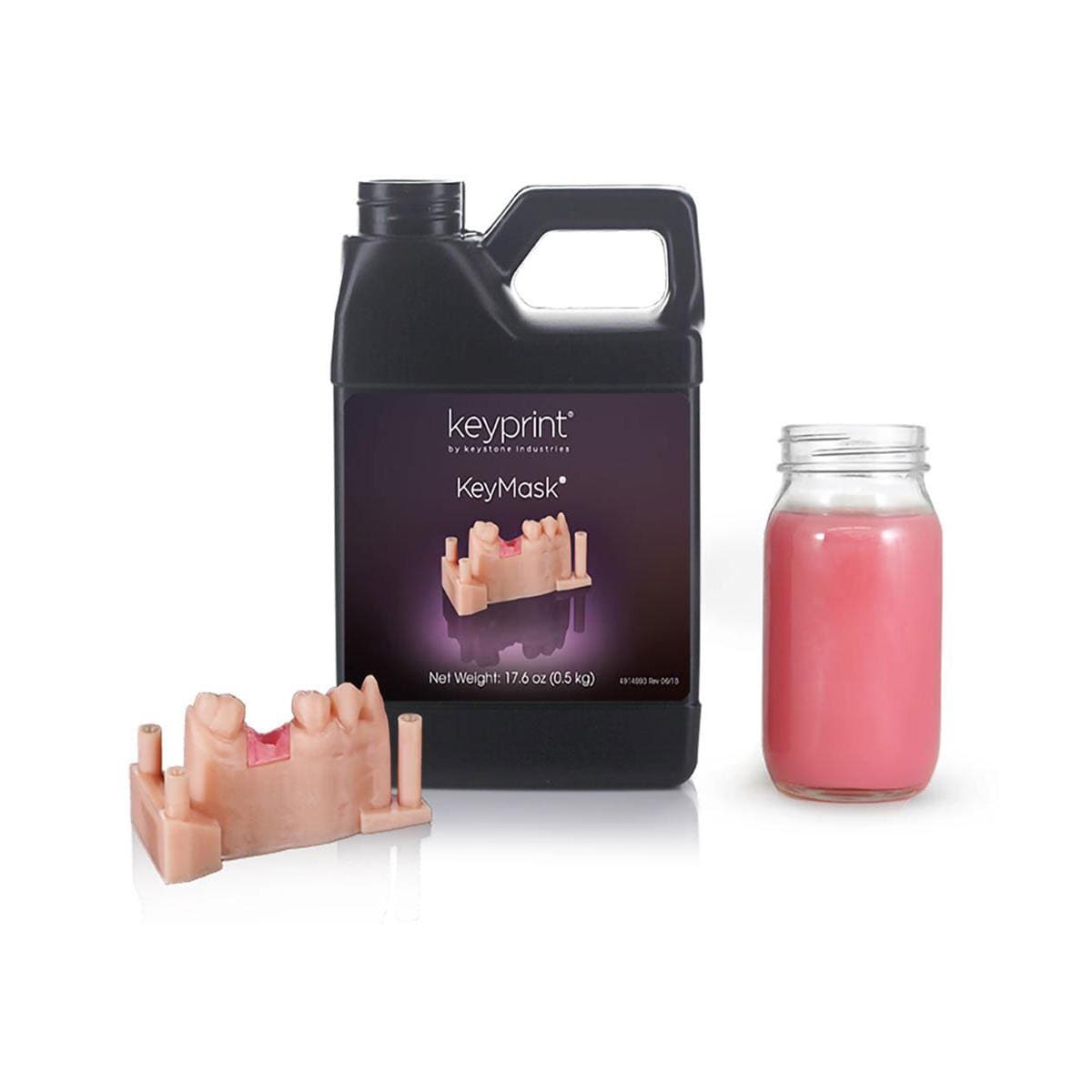 RESINA 3D KEYMASK ROSA 0,5KG - KEYSTONE