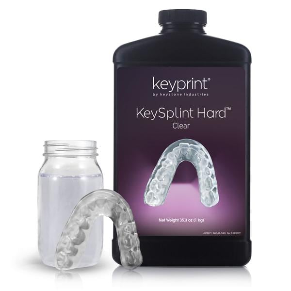 RESINA 3D KEYSPLINT HARD CLEAR 1KG - KEYSTONE