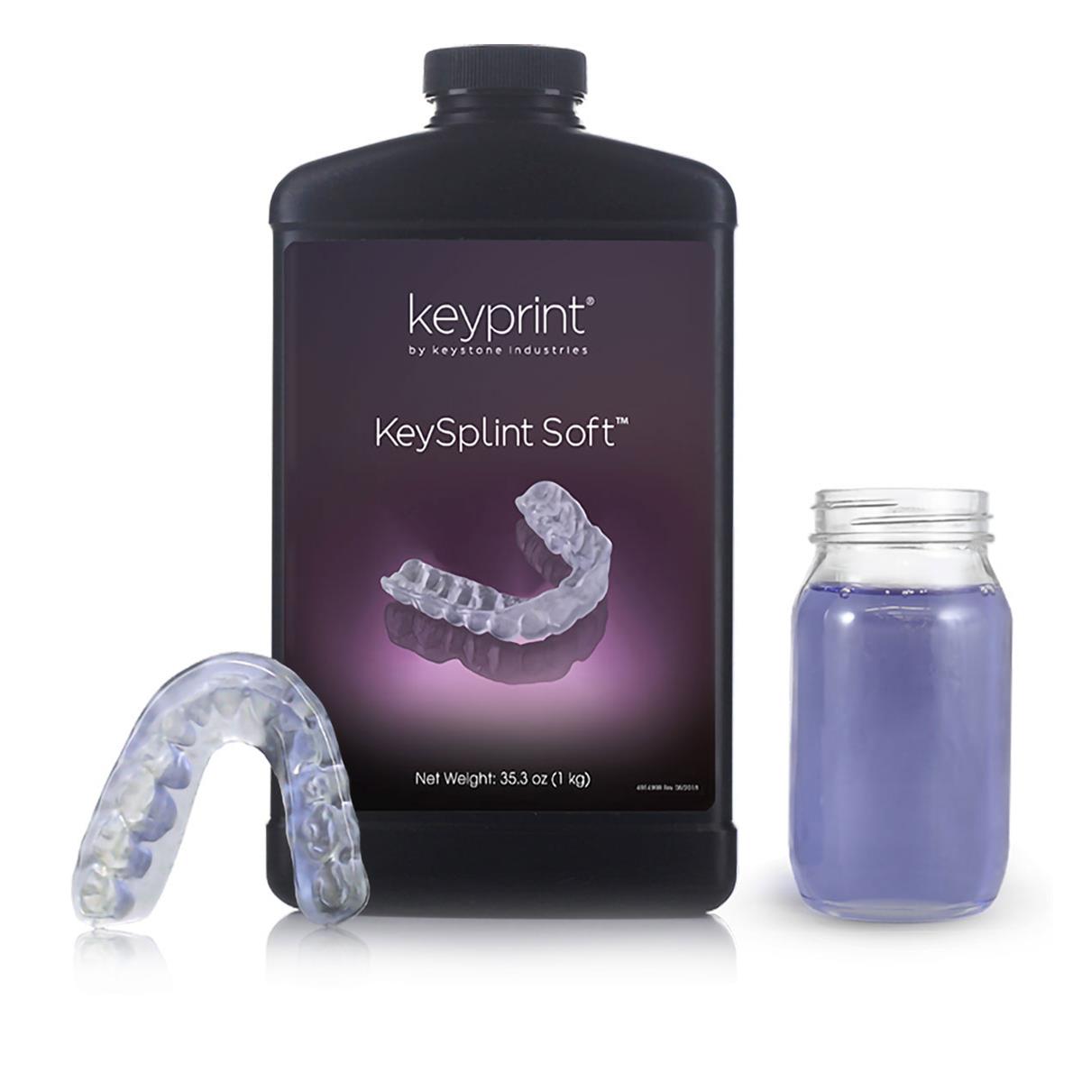 RESINA 3D KEYSPLINT SOFT TRANSPARENTE 1KG - KEYSTONE