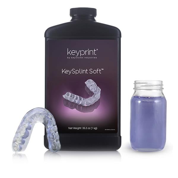 RESINA 3D KEYSPLINT SOFT TRANSPARENTE 1KG - KEYSTONE