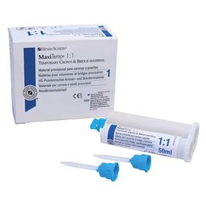 RESINA MAXITEMP 1:1 STARTER KIT A2 CARTUCHO 50ML + 6 PUNTAS MEZCLA - HENRY SCHEIN