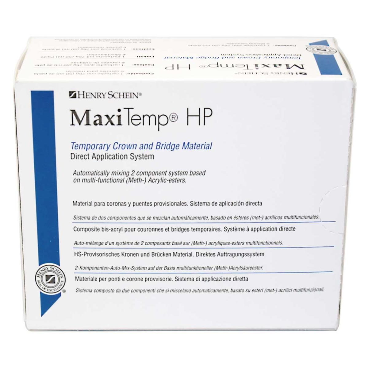 RESINA PROVIS. MAXI-TEMP HP A1 KIT 1X50ML+ 6P - HENRY SCHEIN