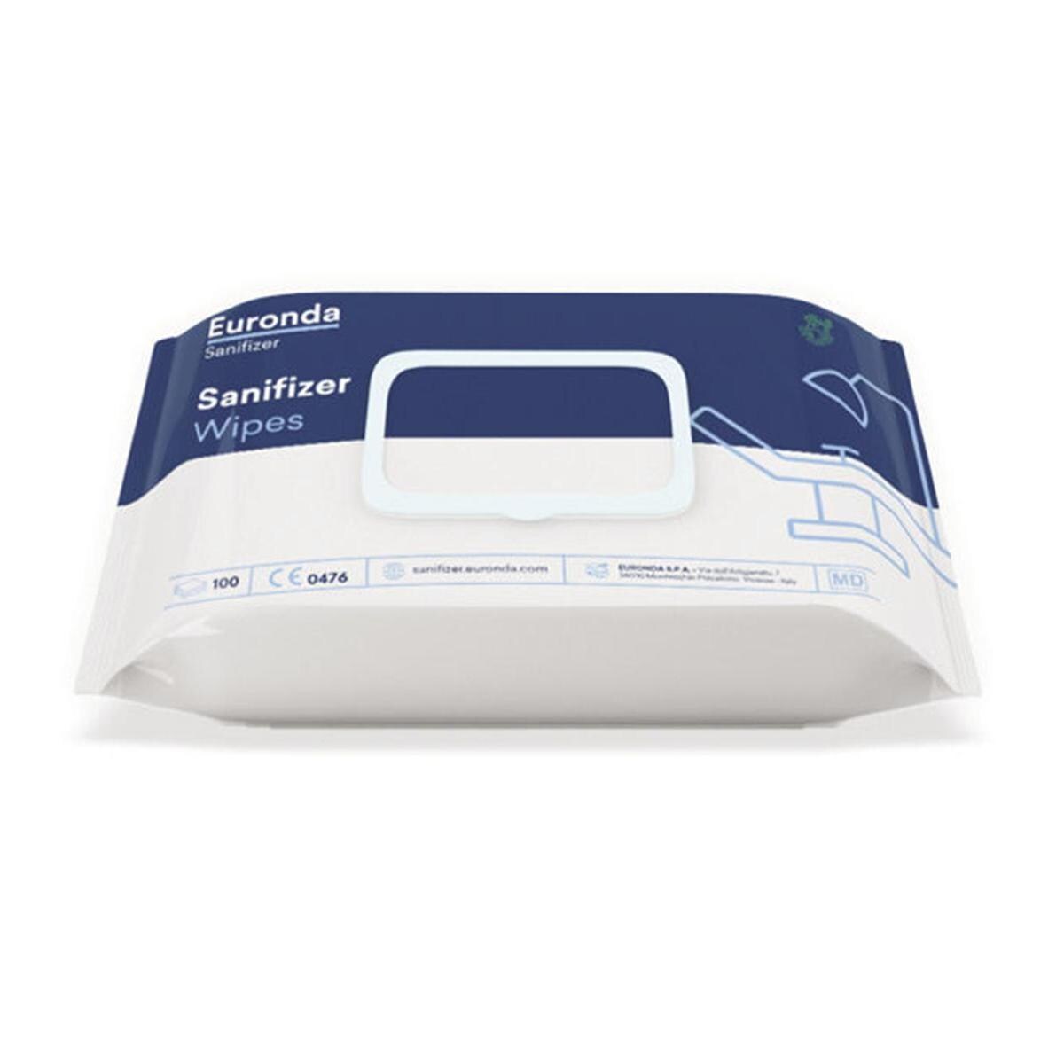SANIFIZER TOALLITAS DESINFECTANTES 100U - EURONDA