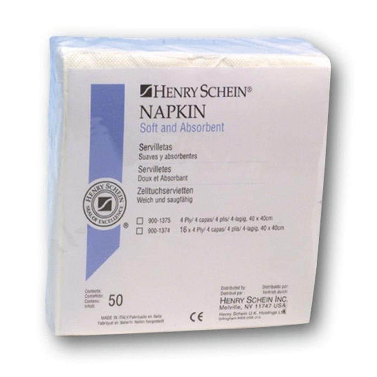 SERVILLETAS PAPEL 2 CAPAS 40X40CM 125U - HENRY SCHEIN