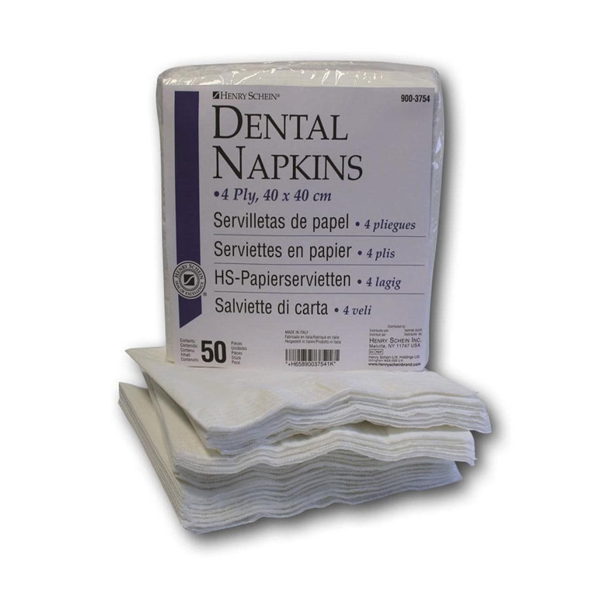 SERVILLETAS PAPEL 4 CAPAS 40X40CM 50U - HENRY SCHEIN