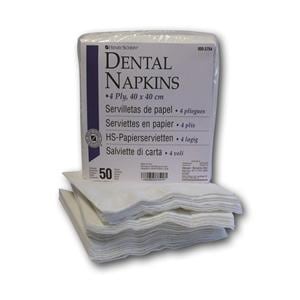 SERVILLETAS PAPEL 4 CAPAS 40X40CM 50U - HENRY SCHEIN