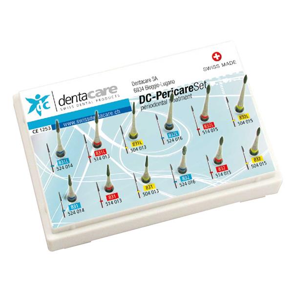 SET DE FRESAS PARA PERIODONCIA 12U - DENTACARE