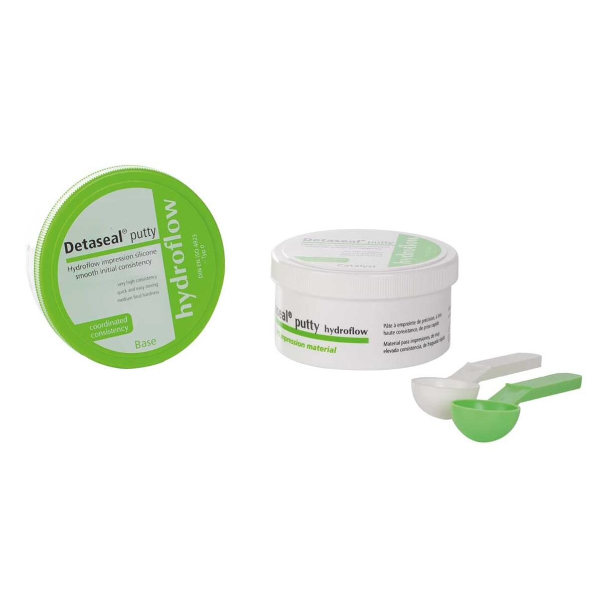 SILICONA DE ADICIÓN DETASEAL HYDROFLOW PUTTY 2X250 ML - DETAX