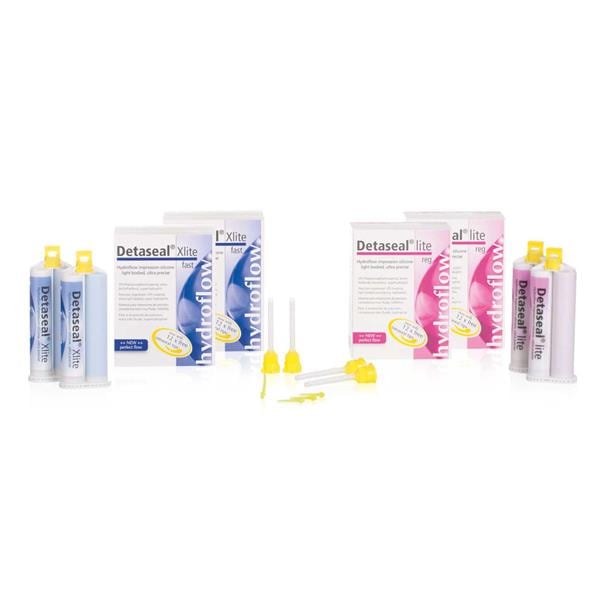 SILICONA DE ADICIÓN DETASEAL HYDROFLOW LITE NORMAL 2X50ML - DETAX