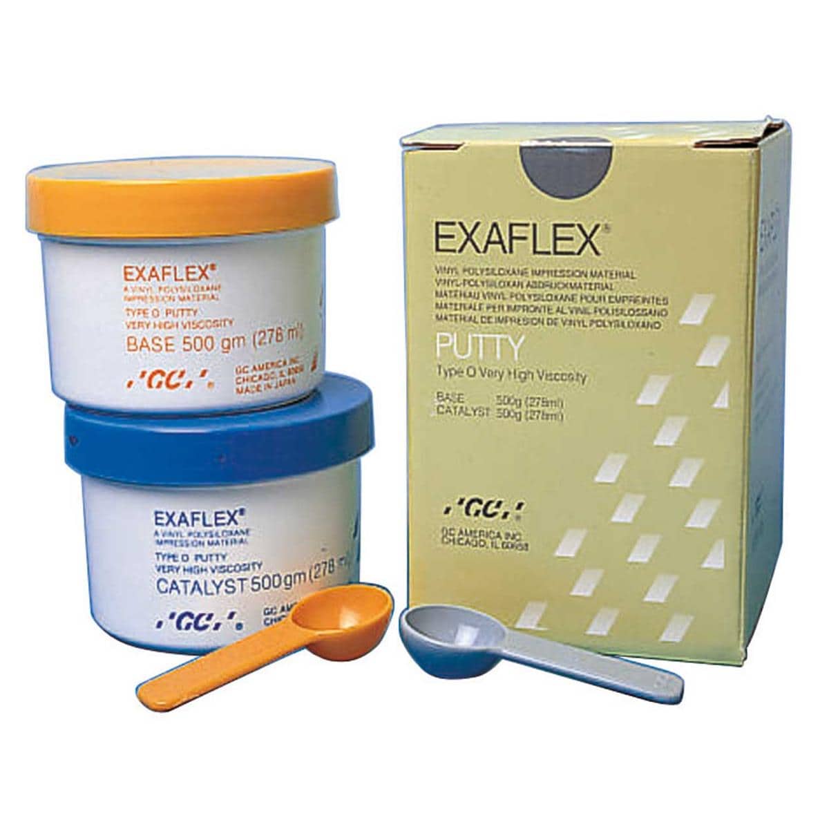 SILICONA DE ADICIÓN EXAFLEX PUTTY 500G BASE+ 500G CATALIZADOR (138801) - GC