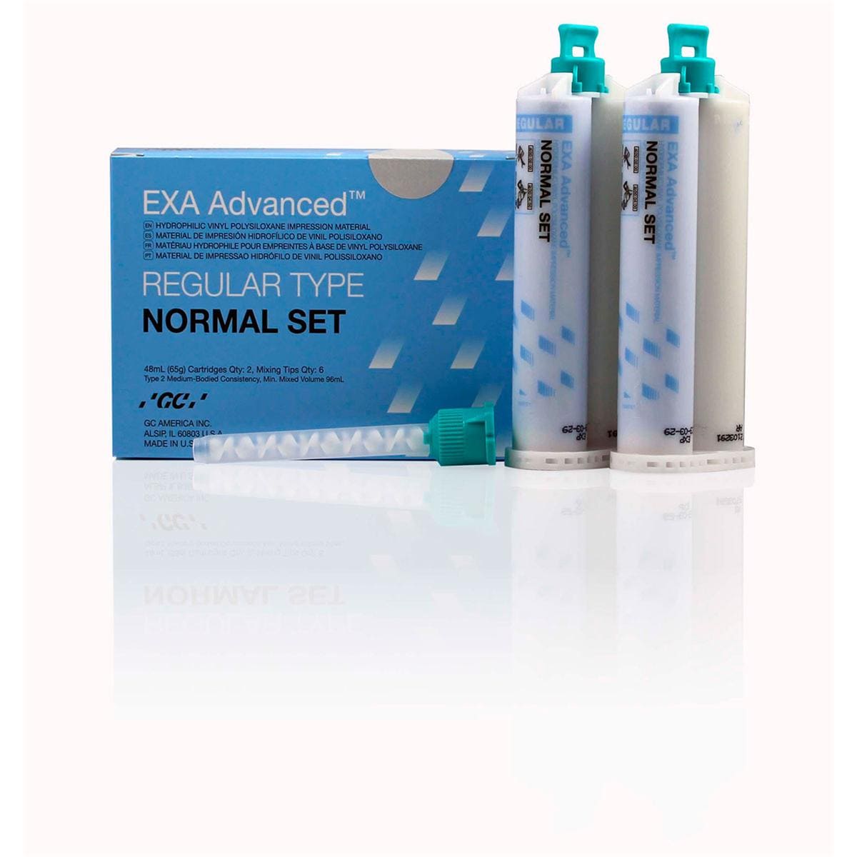 SILICONA DE ADICIÓN EXA ADVANCED REGULAR NORMAL SET 2X48ML - GC