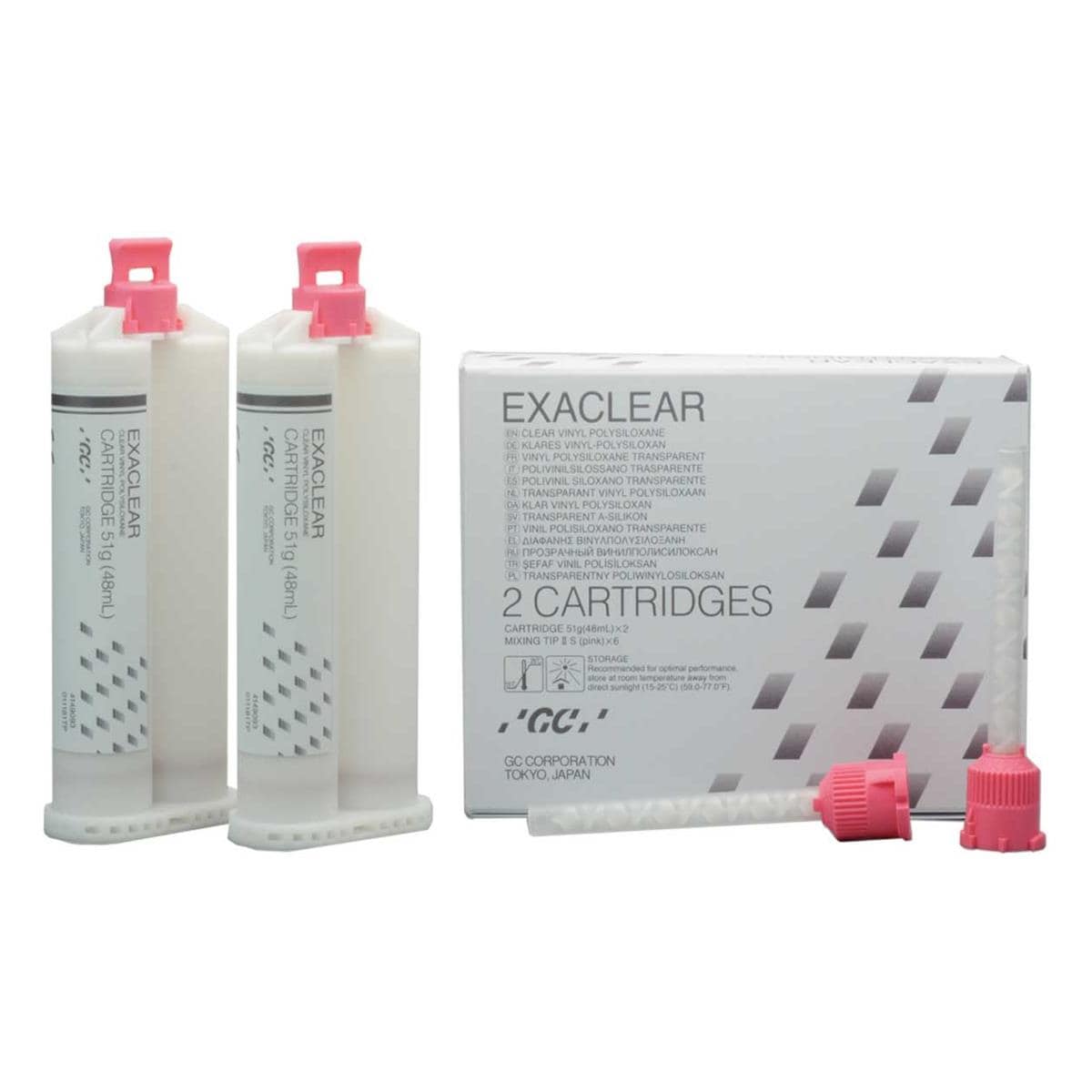 SILICONA VPS EXACLEAR TRANSPARENTE 2X51ML - GC