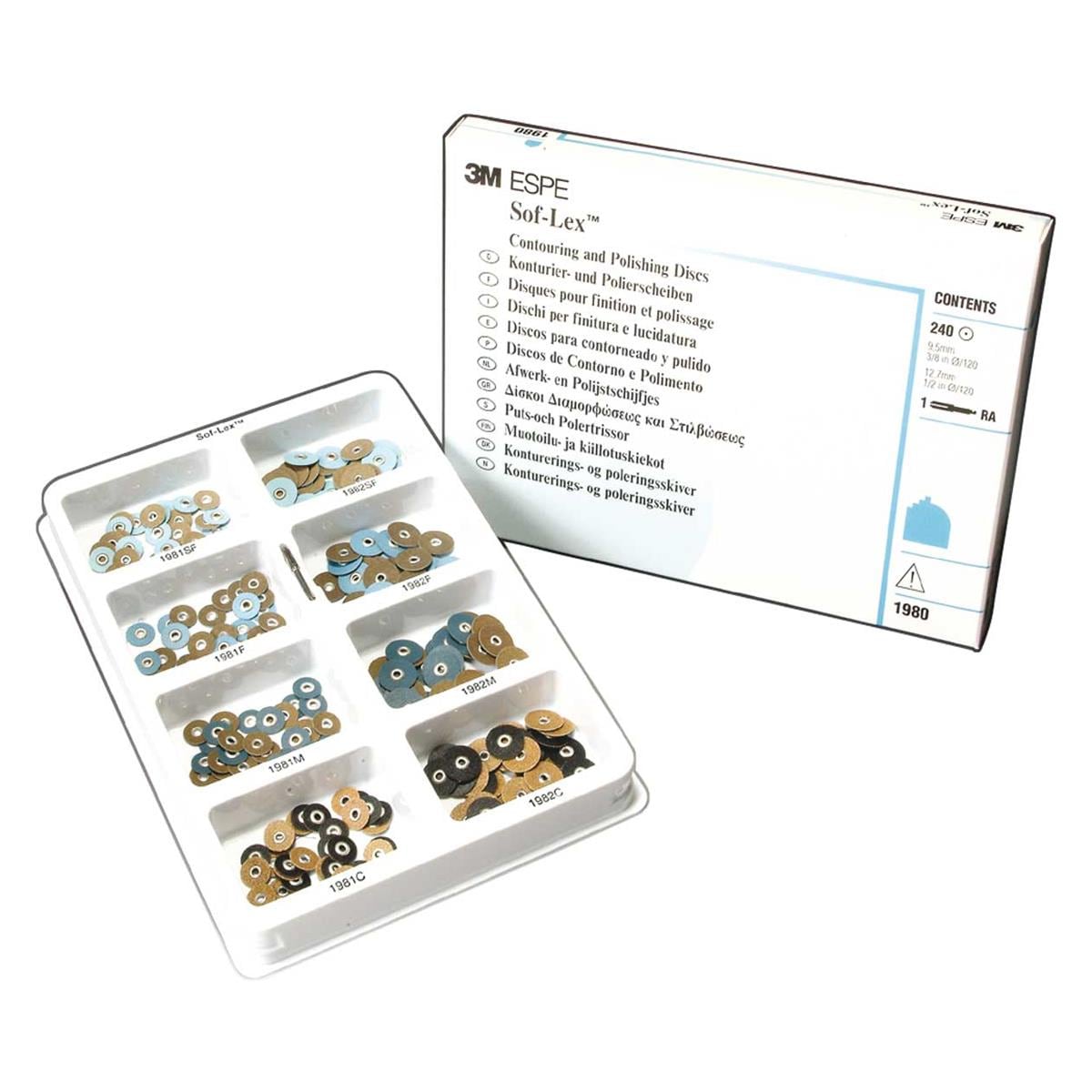 SOF-LEX DISCOS DE PULIDO MEDIO 1.27CM 85U 1982M - 3M