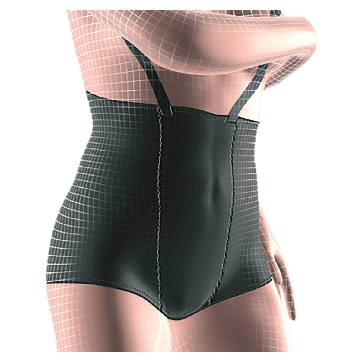 SOPORTE ABDOMINAL CON TIRANTES - TALLA L