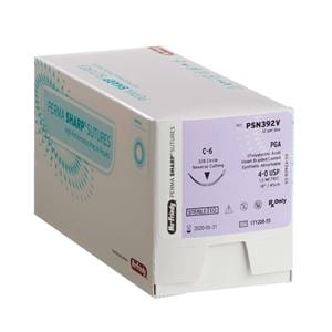 HILO DE SUTURA PERMA SHARP PGA ABS 4.0 C6 INVERSO 3/8 CIR 12U - HU-FRIEDY