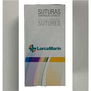 SUTURA PGA TB15 3/8 TRIANG 18MM 2/0 45CM 12U LORCA