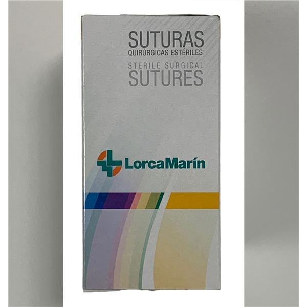 SUTURA PGA TB15 3/8 TRIANG 18MM 2/0 45CM 12U LORCA