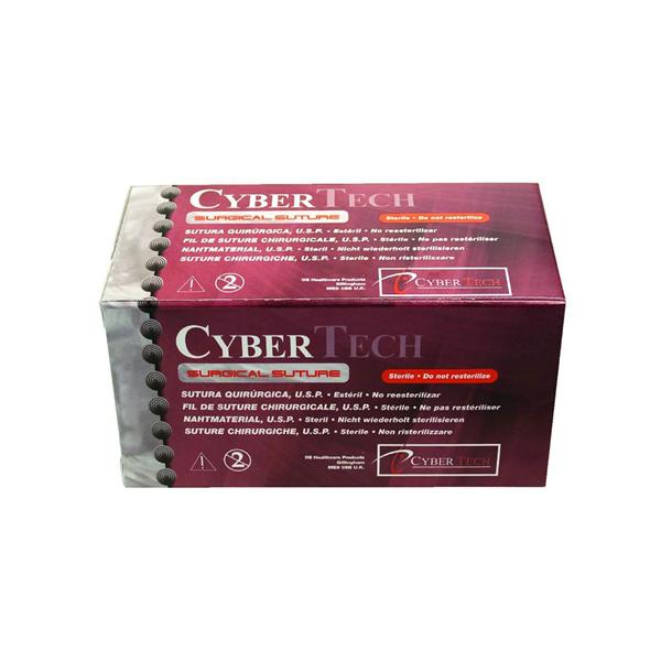 SUTURA SEDA NEGRA 1/2 RC20 4-0 45CM 12U - CYBERTECH