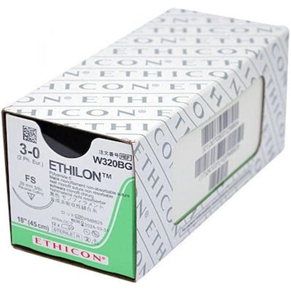 1699H ETHILON 3/0 AG 19MM TRIAN 3/8 CIR 36U J&J