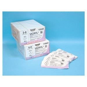 SUTURAS V994H VICRYL 4/0 AG 17MM TAPER 1/2 CIR 70CM VIOLET 36U - ETHICON