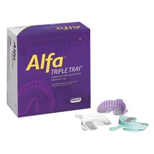 CUBETA DE PLÁSTICO DESECHABLE ALPHA TRIPLE TRAY REP. PEQUEÑA VERDE 24U - PREMIER