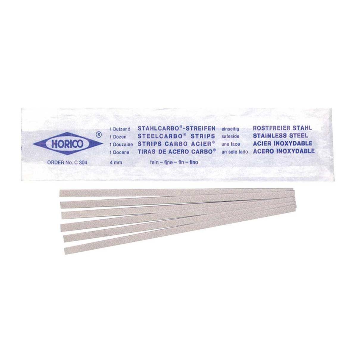 TIRAS DE PULIDO DE ACERO 0.01X6MM 1 LADO 12U 306 - HORICO