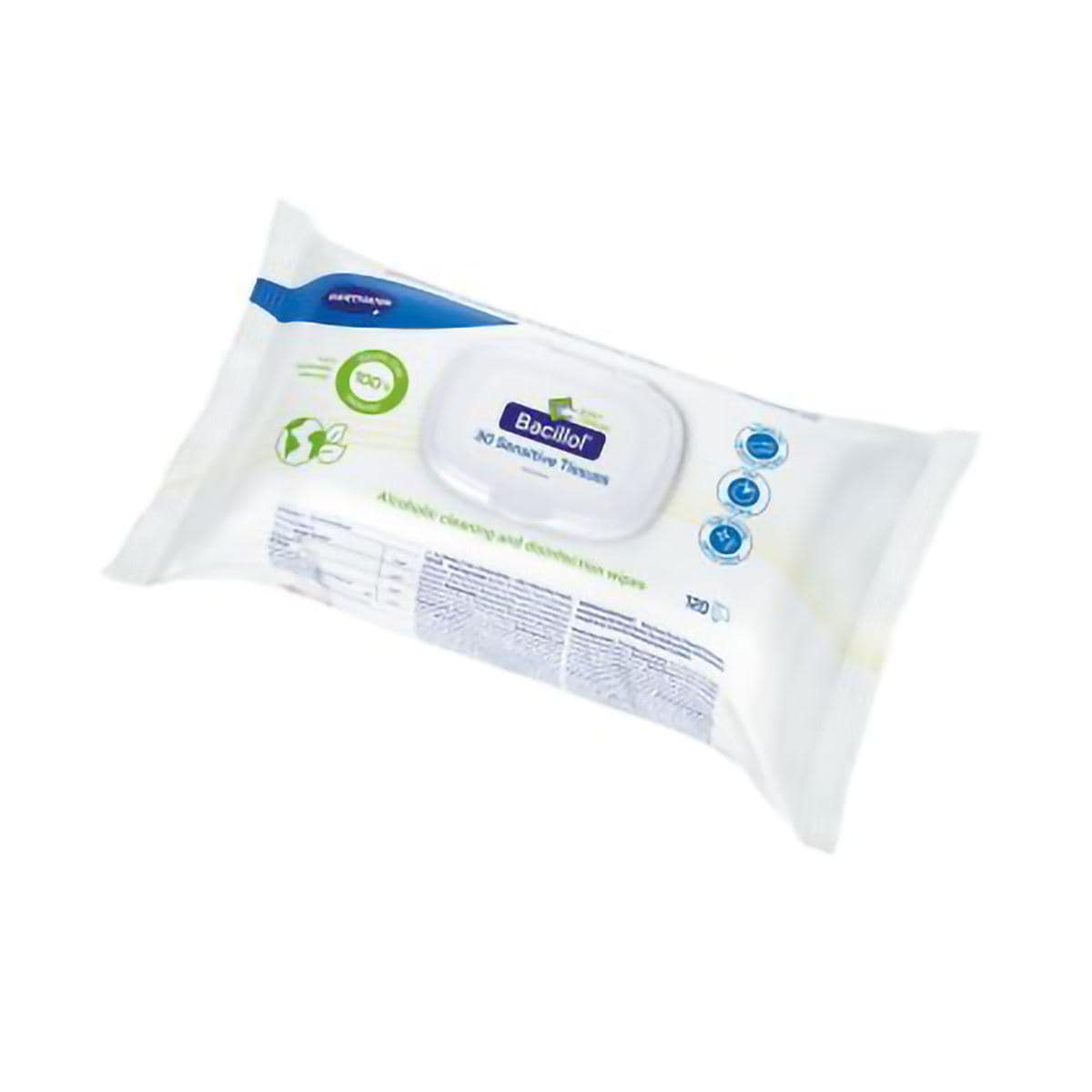TOALLITAS BACILLOL 30 SENSITIVE 120U - HARTMANN