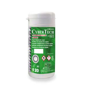 TOALLITAS DESINFECTANTES LIMÓN BOTE 120U - CYBERTECH