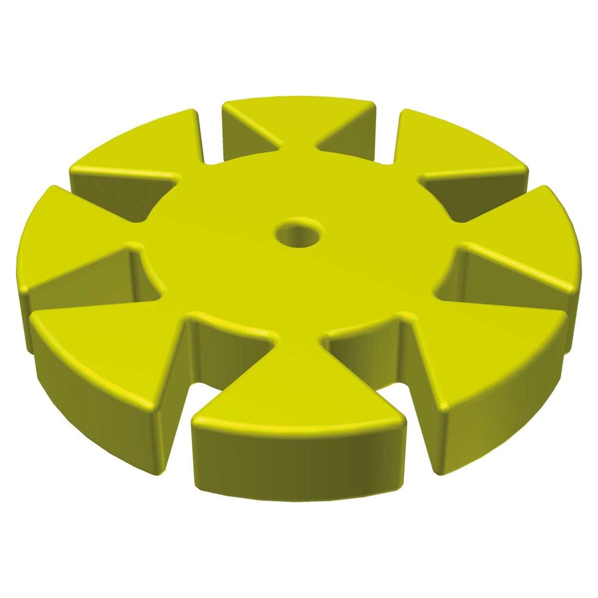 TOPE SILICONA CON PETALOS AMARILLO 100U - FKG