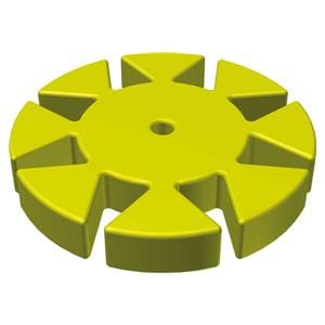 TOPE SILICONA CON PETALOS AMARILLO 100U - FKG