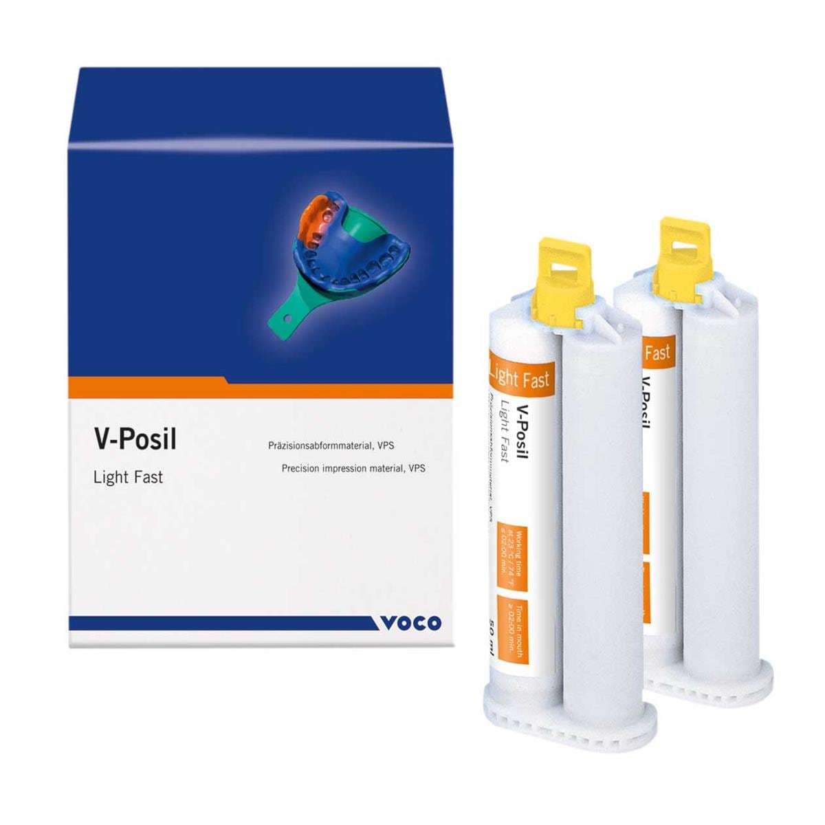 V-POSIL SILICONA DE ADICIÓN LIGHT FAST 2X50ML + 12 PUNTAS - VOCO