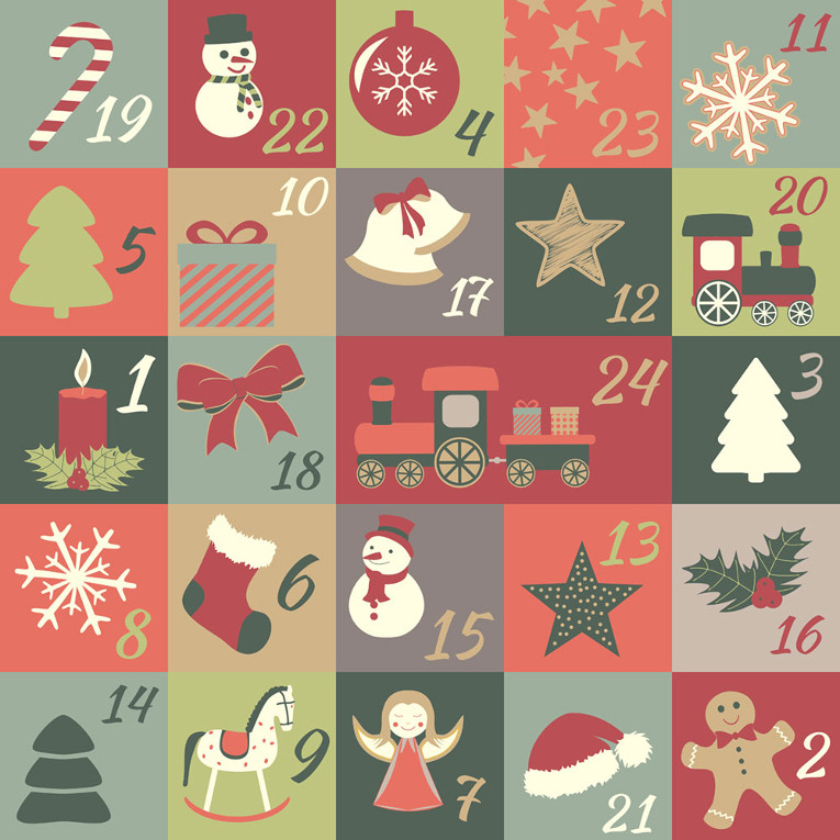 dibujos calendario adviento