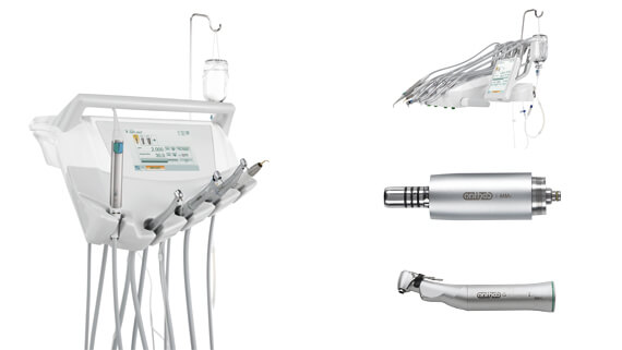 Sillón dental A7 Plus Anthos: Instrumentos integrados