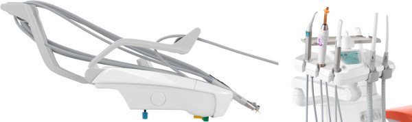Sillón dental L9 Cefla: bandeja auxiliar
