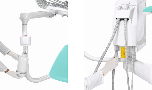 Sillón dental R7 Cefla: protección higiénica