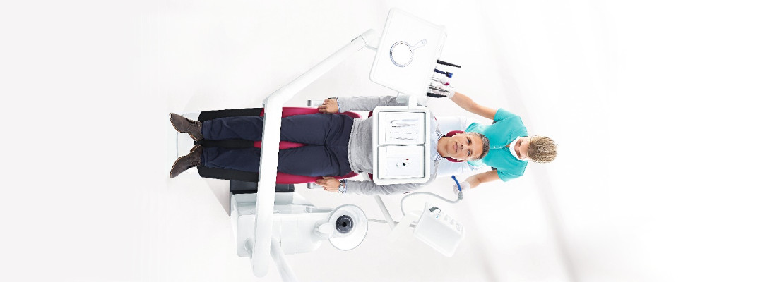 Sillón dental Intego Pro: Vista cenital