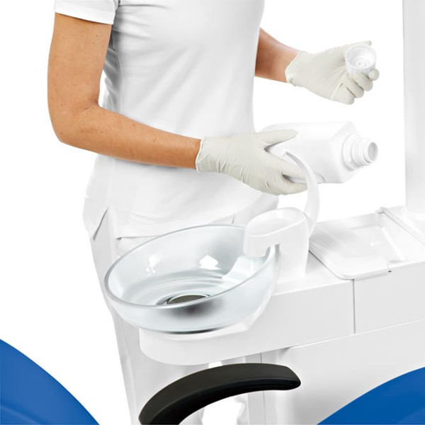 Sillón dental INTEGO Pro: Sistema de desinfección integrado