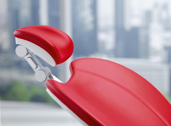 Sillón dental SINIUS: Reposacabezas de doble articulación